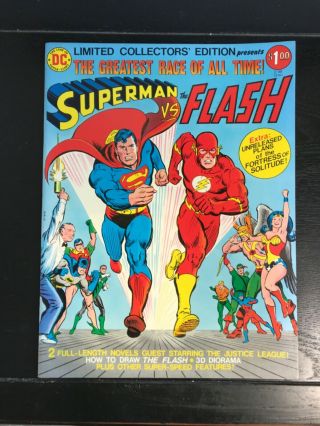 Dc Limited Collectors Edition Superman Vs Flash C - 48 Near 9.  4