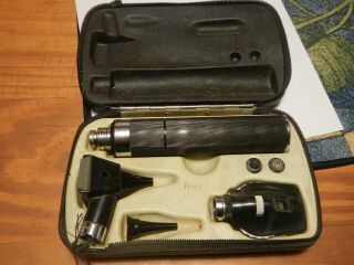 Vintage Welch Allyn Diagnostic Set Ophthalmoscope Otoscope Eye Ear Nose Throat
