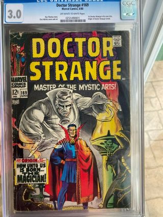 Doctor Strange 169 (jun 1968) Cgc 3.  0,  Dr Strange Origin And 1st Solo Book