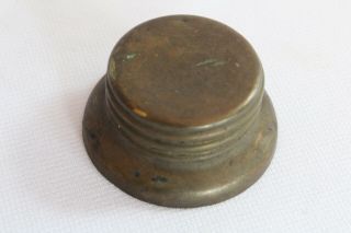 Antique Brass Miners Carbide Lamp/light Extra Reservoir/base Cap/lid - Mining
