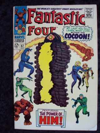 Fantastic Four 67 1967 Silver Age Marvel Origin & 1st App Adam Warlock
