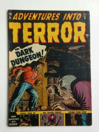 Adventures Into Terror 9,  Fine -,  Unrestored,  Joe Sinnott,  Dick Ayers Stories