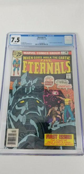 Eternals 1 1976 Marvel Comics 1st App&origin Eternals Cgc Graded 7.  5 Wp