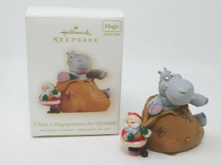 Hallmark Ornament 2009 I Want A Hippopotamus For Christmas