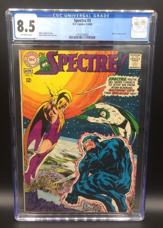 Silver Age Spectre Issue 3 Dc Comic Book Cgc Graded 8.  5 1968 Neal Adams