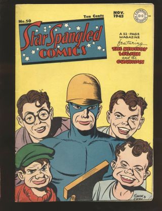 Star Spangled Comics 50 Vg Cond.  Tape On Interior Cover
