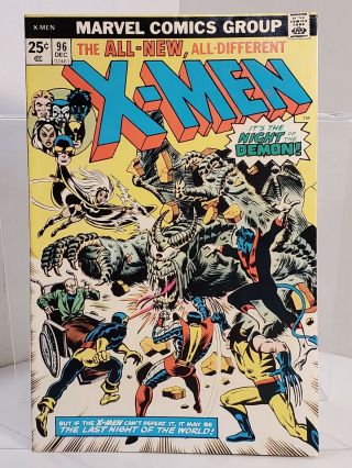 Uncanny X - Men 96 (1975) 8.  0 Vf Claremont/cockrum - 1st App Of Moira Mctaggert