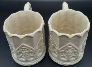 2 Collinswood Silvestri V&A Victoria Albert Museum Embossed Gothic Off White Mug 2