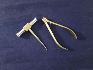 Vintage Dental Tools Clev - Dent Extraction 1 H,  Stainless Bone Plier 145a