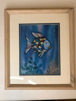 Rainbow Fish Framed Picture Marcus Pfister 1 In A Series Of 3 1999 Dayton Hudson