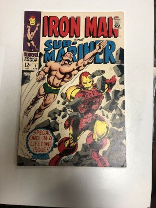 Iron Man Sub - Mariner (1968) 1 (vg/f) | Pre - Dates Iron Man 1 / Sub - Mariner 1