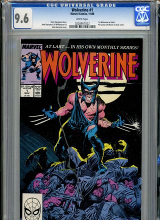 Wolverine 1 (1988) Cgc 9.  6 1st Wolverine As Patch