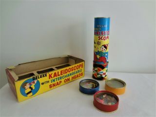 Vintage Deluxe Kaleidoscope With Interchangeable Heads,  Made In Japan