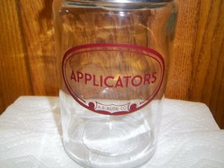 Vintage A.  S.  Aloe Co.  Glass Medical Apothecary Stainless Lidded Jar