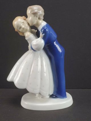 Bing And Grondahl B & G Denmark Porcelain Figurine,  First Kiss,  2162