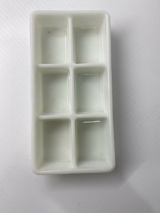 Vtg American Cabinet Co 20 - A Dental Instrument Tray Milk Glass 3 Available