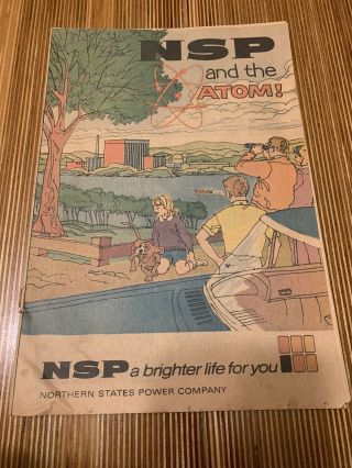 Vintage Comic Book Northern States Power Minnesota Nsp And The Atom Nuclear