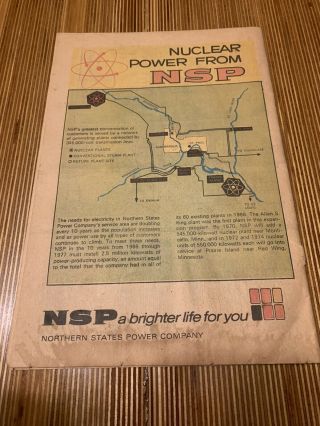 Vintage Comic Book Northern States Power Minnesota NSP And The Atom Nuclear 2