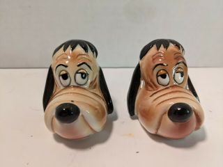 Rare Vintage Droppy The Dog Mgm Cartoon Salt And Pepper Shakers