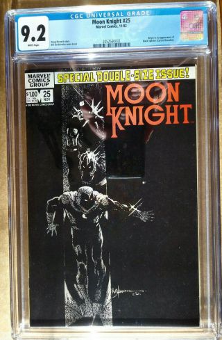 Moon Knight 25 Cgc 9.  2 (nm -) - 1st Black Spectre - Sienkiewicz Cover