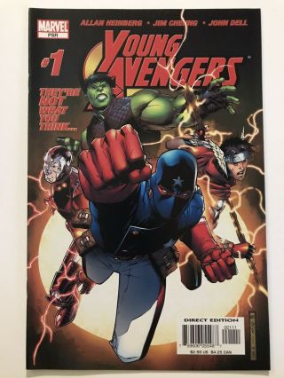 Young Avengers 1 1st App Of Kate Bishop,  Hulkling,  Iron Lad Patriot -