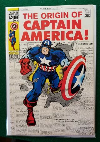 Captain America 109 (feb 1969,  Marvel) Key White Pages