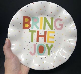 Coton Colors Bring The Joy Nothing Bundt Cake Colourful Polka Dot Serving Plate