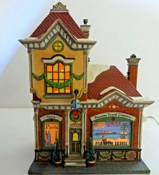 Department 56 Paradise Travel Company Christmas In The City Series 2001
