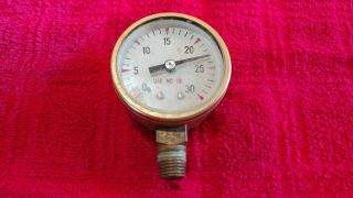 Vintage Marsh Instrument Co.  Pressure Gauge - 2” Brass