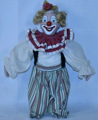 Vintage Porcelain Clown Doll Horror Movie Circus Carnival