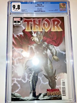 Thor 5 Cgc 9.  8 Marvel Zombies Variant Donny Cates Black Winter,  Legacy 731