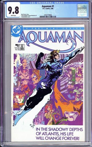 Aquaman 1 Cgc 9.  8 White Pages (1986) 3707774003
