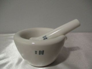 Vintage Small Size Coors Usa 522 - 00 10 - H Mortar And Pestle 3 1/8 " Wide