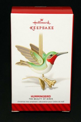 Hallmark Ornament 2014 Beauty Of Birds 10 In Series Hummingbird