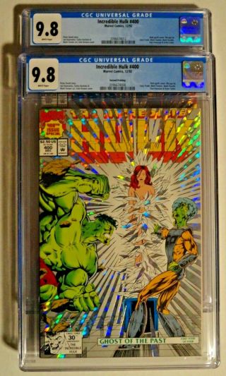 The Incredible Hulk 400 1st & 2nd Printing Cgc Graded 9.  8 Wp Holo - Grafx Cover