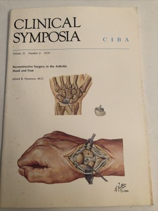 Vintage Ciba Clinical Symposia 1979 Hand & Foot Artwork By F.  Netter Md