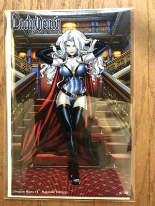 Lady Death Dragon Wars 1 Majestic Edition Signed With Ltd 125 Nm Coffin