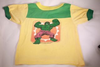 1981 Rare Vintage The Incredible Hulk Marvel Comics Childs Tee Shirt T - Shirt 80s