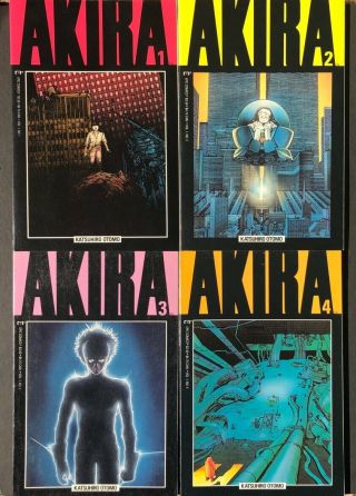 Akira 1 - 4 First Printing 1988 Katsuhiro Otomo Epic Comics Marvel Comics