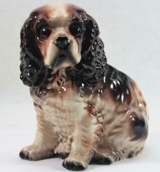 Vintage Lefton Ceramic Cocker Spaniel Dog Planter Figurine H4625