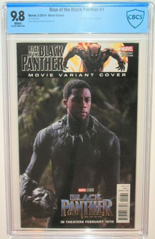 Cbcs Cgc 9.  8 Rise Of The Black Panther 1 Chadwick Boseman Movie Photo Variant