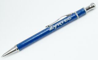 Rare Blue & Silver Zyrtec Drug Rep Pharmaceutical Metal Clicker Pen