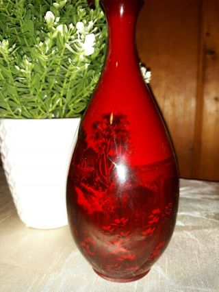 Royal Doulton Flambe Vase Signed Noke