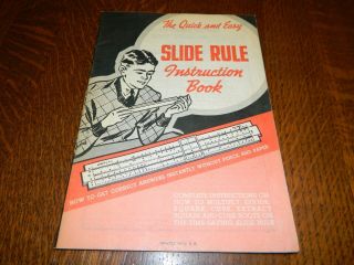 Lawrence Slide Rule Instruction Book 1939 Quick & Easy