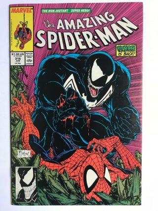The Spider - Man 316 - Marvel Comics Venom Cover Todd Mcfarlane