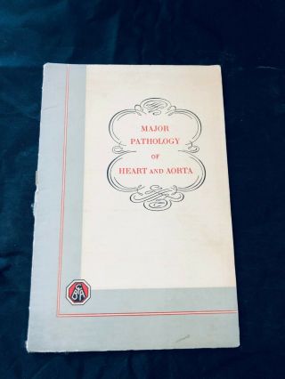 1940 Ciba Pharmaceuticals Major Pathology Of Heart And Aorta W/ All Inserts