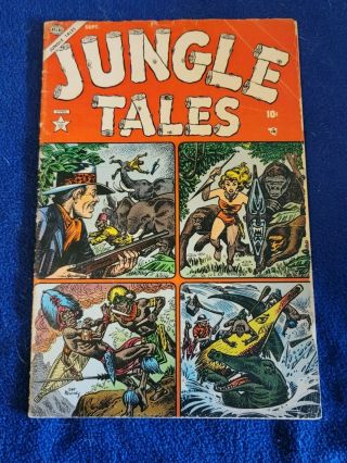 Jungle Tales 1 Jann Of The Jungle Vg Cond.  Maneely - C/a,  Atlas (1954)