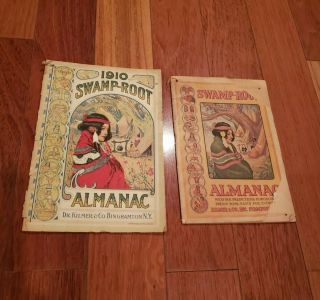 1910 1943 Swamp Root Almanac Kilmer & Co Binghampton Ny Quackery Remedies