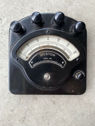 Weston Model 280 Volt Ammeter Electrical Test Meter Vintage 3