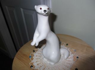 White Stoat Weasel Ussr Lomonosov (imperial) Porcelain